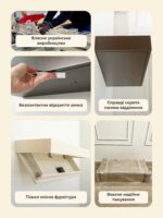 Настінна полиця-сейф A12 з RFID-замком та відкриттям донизу - Зображення 14