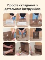 Приліжкова тумба-сейф B22-K розбірна з RFID замком та прихованим відділенням - Зображення 14
