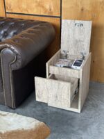 Вузька приліжкова тумба-сейф B34 з верхньою RFID-схованкою - Зображення 6